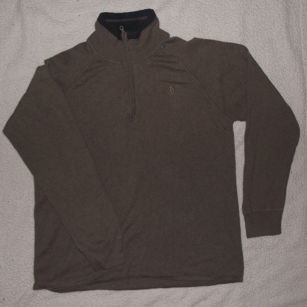North Face Wool Blend 1/4 Zip Sweater